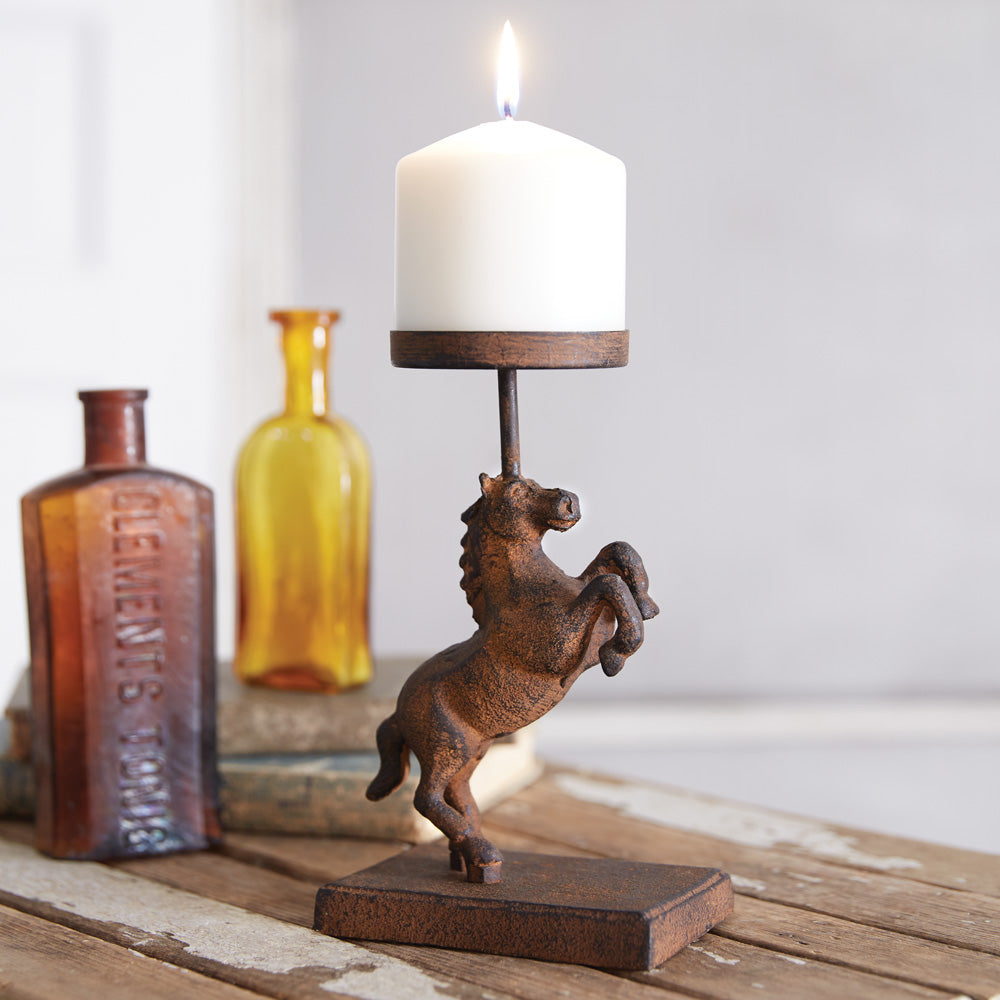 Horses online Metal Candle Holder