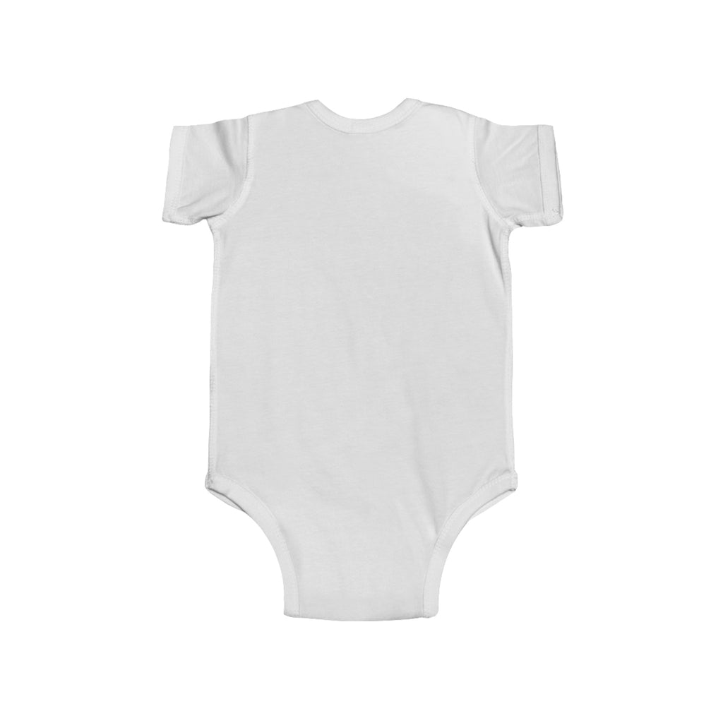 Barn Baby Infant Fine Jersey Bodysuit - White/Pink