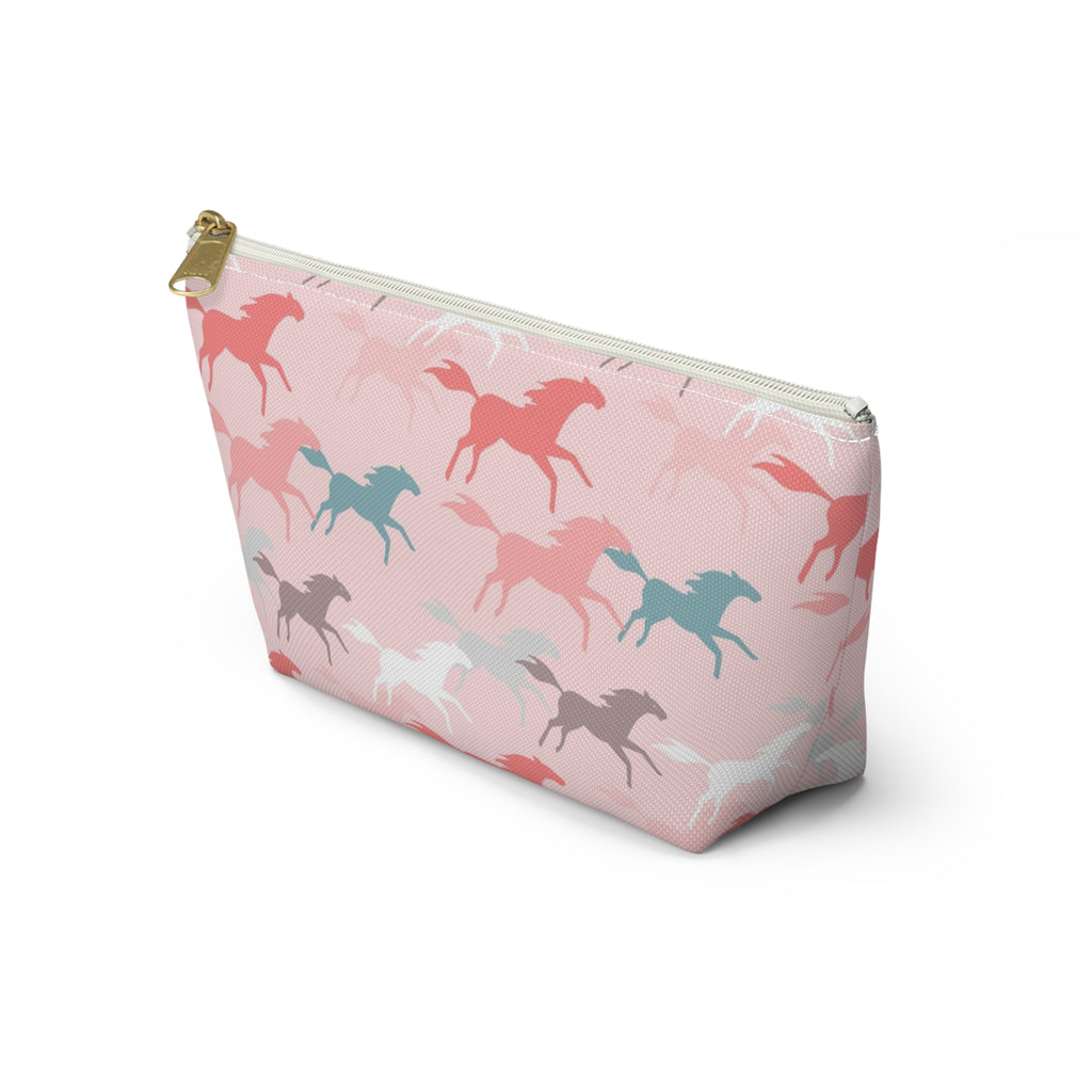 Accessory Pouch, Pink Ponies