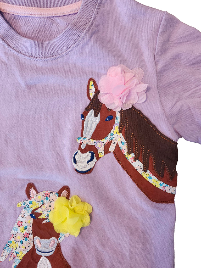 Pony Party Applique Pullover