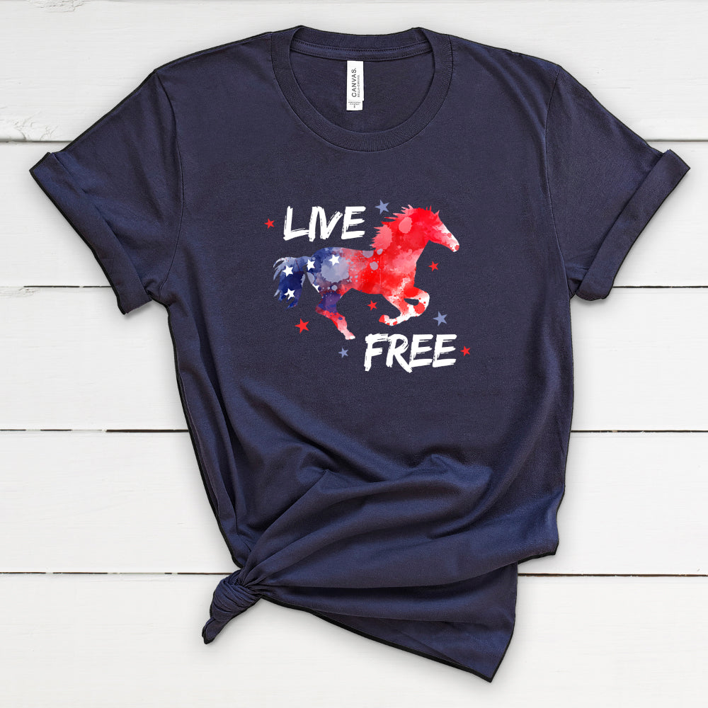 Live Free Adult Unisex Short Sleeve T-Shirt